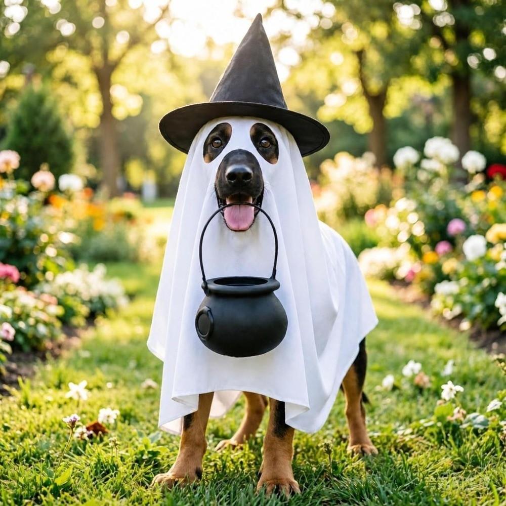 Party Cosplay Halloween Dog Ghost Costume Loose Dog Halloween Clothes for Halloween Party