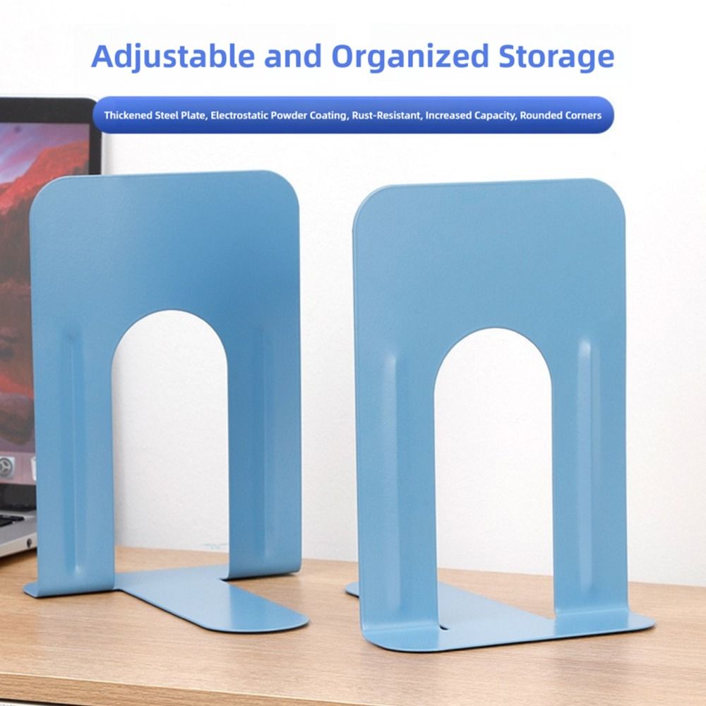 1/2PCS Non-slip Book Stand L-Shaped Desk Bookshelf Book Simple Bookends  Home