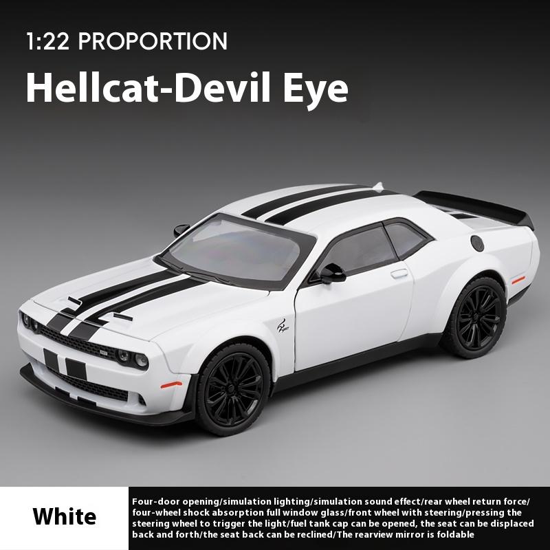 1:22 Dodge Challenger Redeye Hellcat Super Muscle Sports CarЛитой автомобиль из сплава металла Модель подарка на день рождения Коллекция Украшение