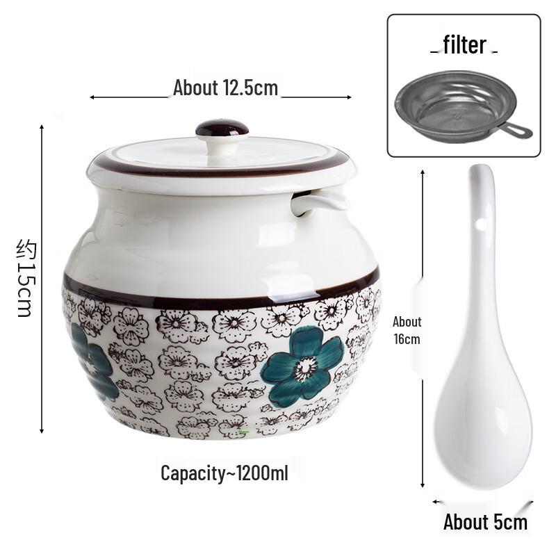 ZISIZ Lard Storage Jar