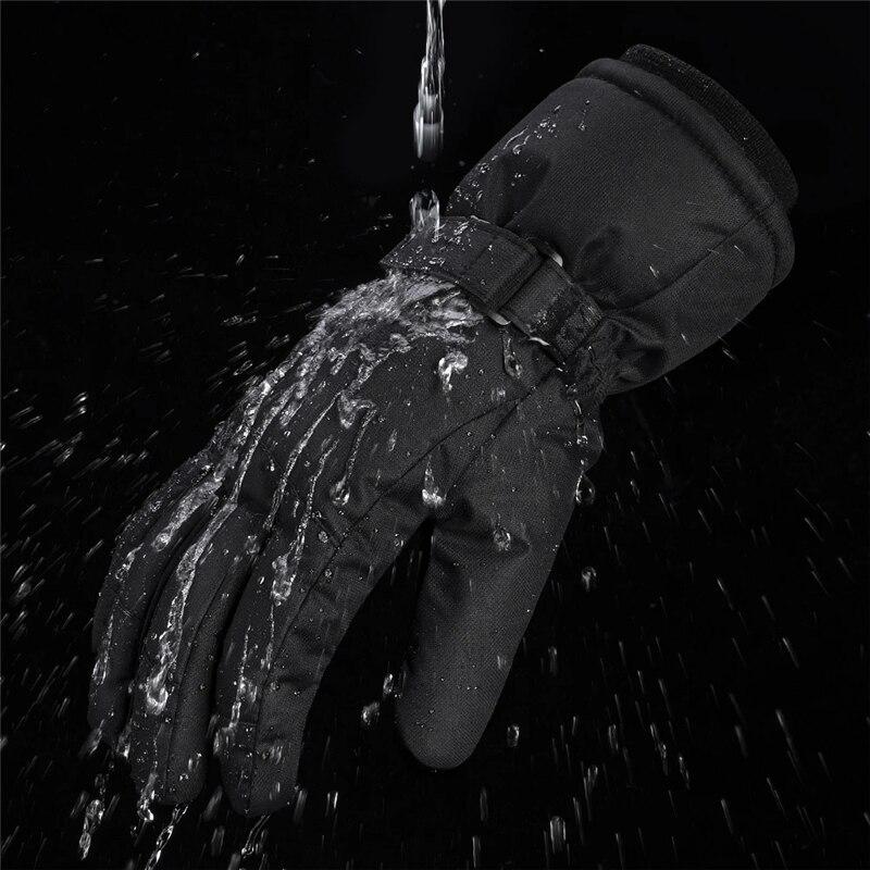 1 пара Зимние Лыжные Перчатки Водонепроницаемые Ветрозащитные Для Активного Отдыха Спорт Велоспорт Велосипед Велосипед Мотоцикл Пеший Туризм Кемпинг Рукавицы Для Согрева Рук