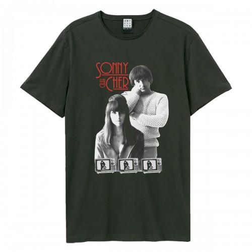 Amplified Unisex Adult Mod Tv Heritage Sonny And Cher T-Shirt