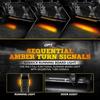OPT7 Sidekick 78" Running Board Lights 2PCS LED Strips w/Sequential Amber Turn Signal, DRL, White Courtesy Light for Extended Crew Cab Trucks Pickup