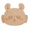 Officially Licensed Chiikawa Wooden Coaster, Approx. 10 X 8 Cm, Momonga Colors, Brown, CKW14-346