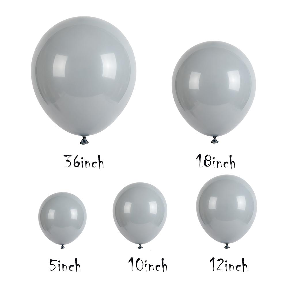 2-20pcs Gray Latex Balloon Wedding Birthday Anniversary Graduation Festival Celebration Indoor Party Decoration Grey Balloons
