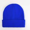 Brimless beanie big head circumference knitted hat knitted hat knitted hat black knitted hat outdoor warm hat