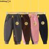 Детские осенне-зимние утепленные спортивные штаны из вельвета, утолщенные спортивные штаны для мужчин и женщин, повседневные теплые штаны