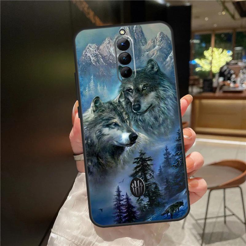 Чехол Animal Wolf Galaxy для ZTE Nubia Red Magic 11 10 8 8S 9 9S 10S Pro Plus 6 7 6S 7S Для RedMagic 10 Air Чехол