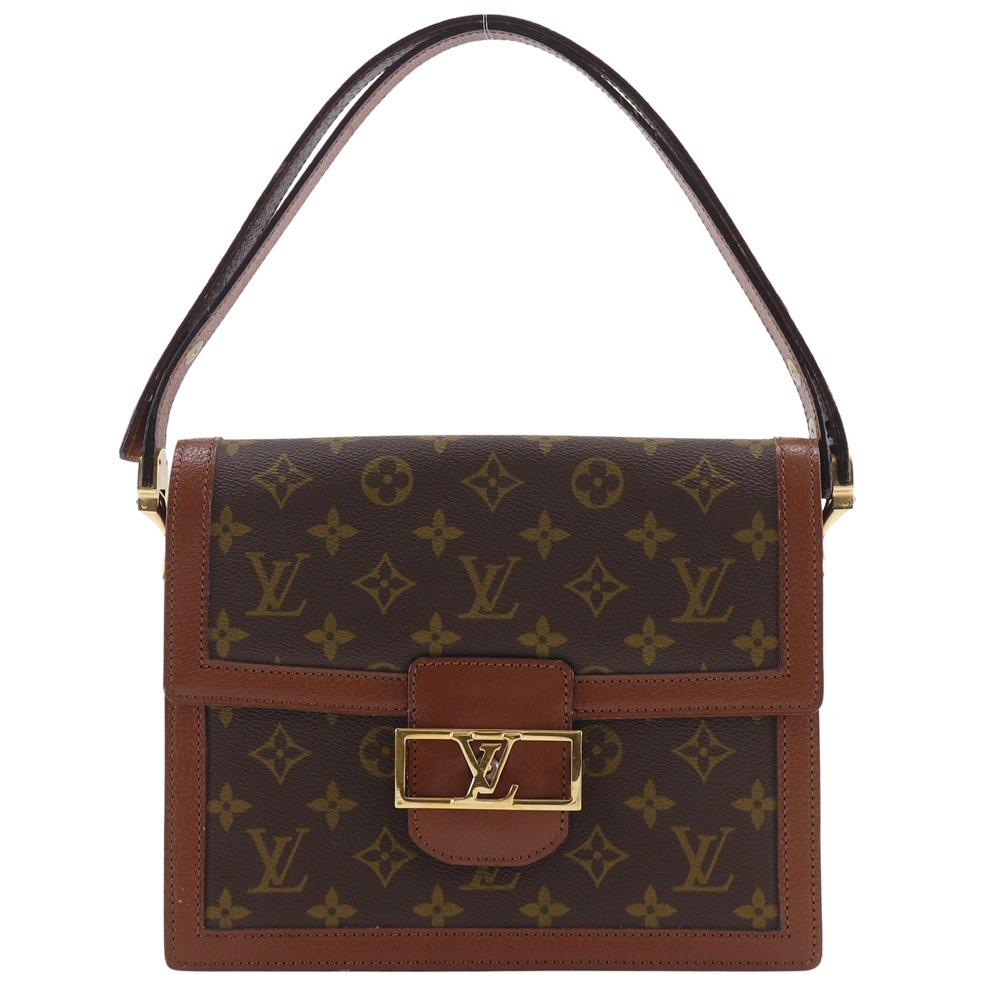 Louis Vuitton Sac Dauphine Shoulder Bag M51410 Vintage Brown Monogram Canvas Women Used