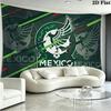 Mexico National Football Team Wall Tapestry Aesthetic Wall Hanging Printed Fabric Blanket Decorative Tapestries for Bedroom Living Room Home Decor