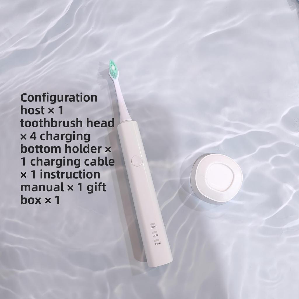 Детская электрическая зубная щетка для подростков 6-12-15 лет, беспроводная зарядка, мягкая щетина, водонепроницаемая звуковая детская зубная щетка