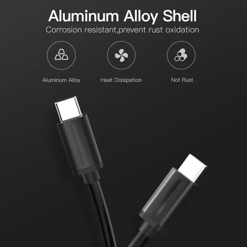 PD 100W USB C to USB Type-C Cable Fast Charge Data Cable For type C electronic device Data Line Quick Charge Accessories