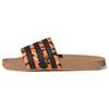 Originals Adilette Comfortable Versatile Rubber Sole Non-Slip Slide Sandals Unisex Footwear Orange Black IE7750