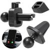17mm Ball Head Holder Base Car Air Outlet Phone Stand Clip Universal Auto Dashboard Center Console Self-adhesive Bracket Base