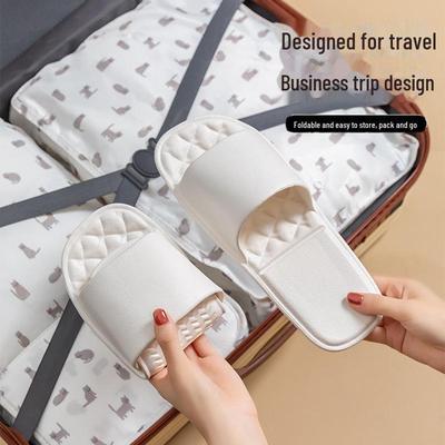 Женские портативные складные летние дорожные тапочки для отеля, деловых поездок, самолета или домашнего использования