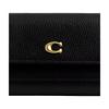 Coach Мира 19 Длинный Классический Кожаный Кошелек Женский кошелек Черный CAO17-B4BK