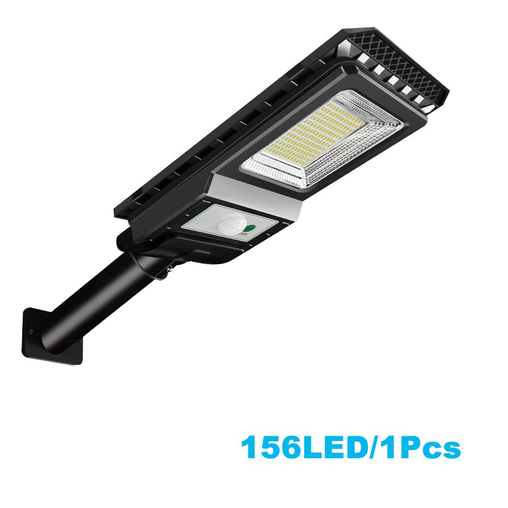 156LED Солнечный уличный светильник, водонепроницаемый, 6500k, мощный настенный светильник с датчиком движения для сада, гаража, парковки