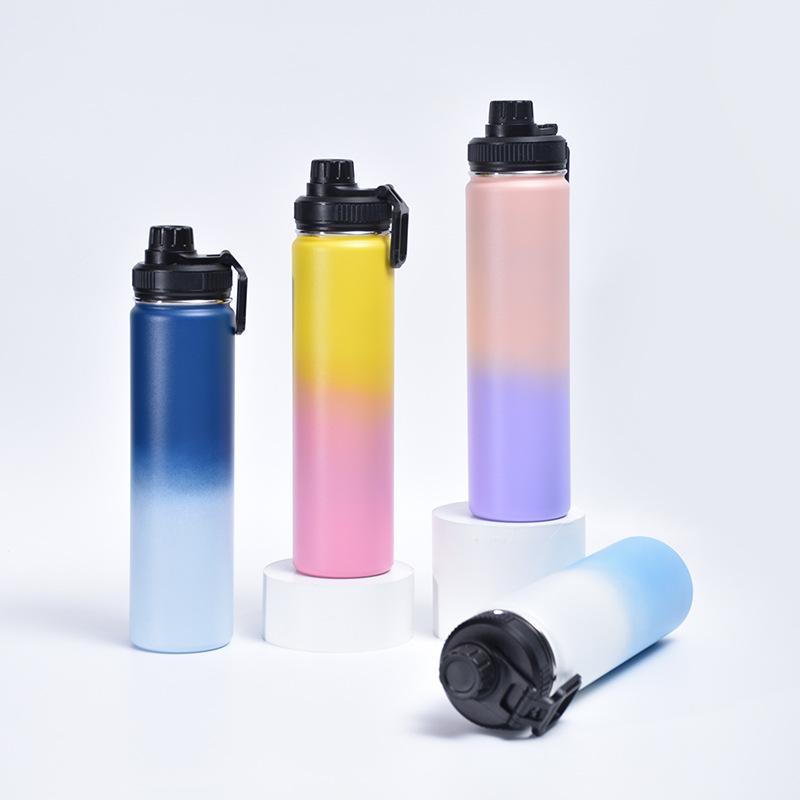 Gradual Spray Painting Sports Cup 304 Stainless Steel Super-capacity Space Pot Insulation Portable Cup