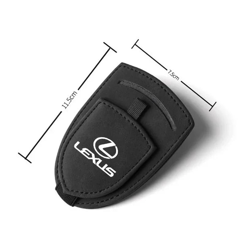 Multifunctional Pu Leather Car Sun Visor Glasses Holder Clip For Lexus F SPORT ES RX NX LS UX LM LX GX LC RZ IS CT GS RC HS LBXLM6