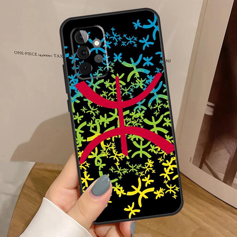 Amazigh Berber Flag Case For Samsung Galaxy A55 A35 A15 A14 A34 A54 A53 A33 A23 A13 A12 A32 A52 A51 A71 Cover