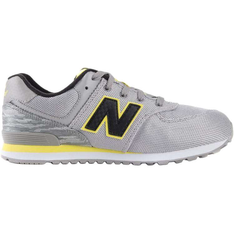 New Balance 574 Удобные Универсальные Прочные Низкие Детские Беговые Кроссовки Унисекс Кроссовки Серые KL574SZG