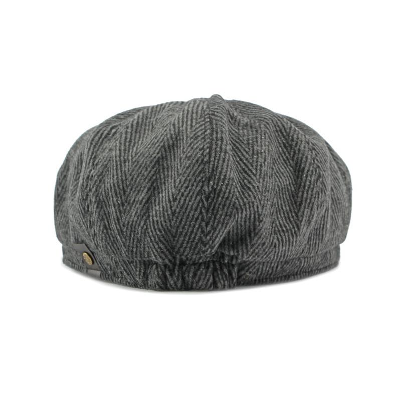Шерстяная восьмиугольная кепка мужская весна-осень-зима ретро кепка газетчика