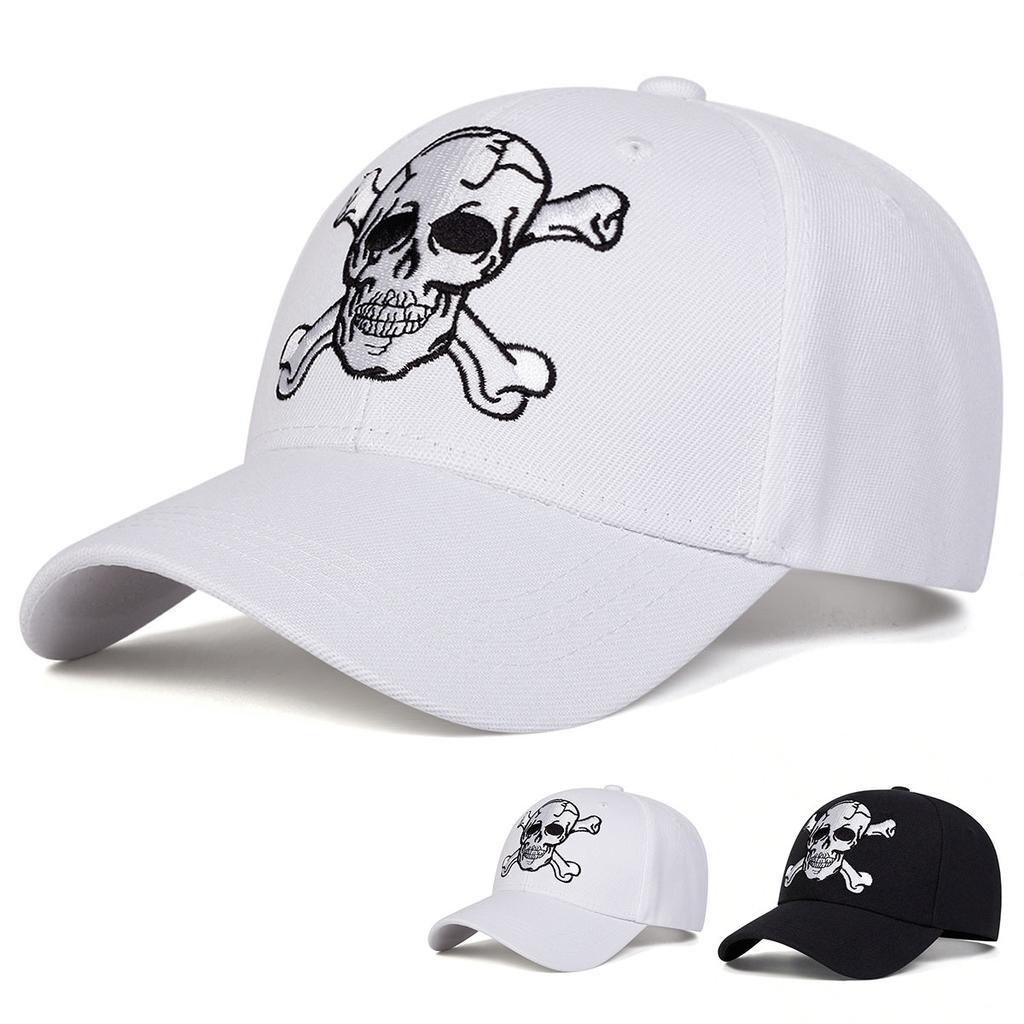 Unisex Skeleton Embroidery Baseball Caps Spring Autumn Outdoor Sunscreen Hat Adjustable Casual Trucker Hats