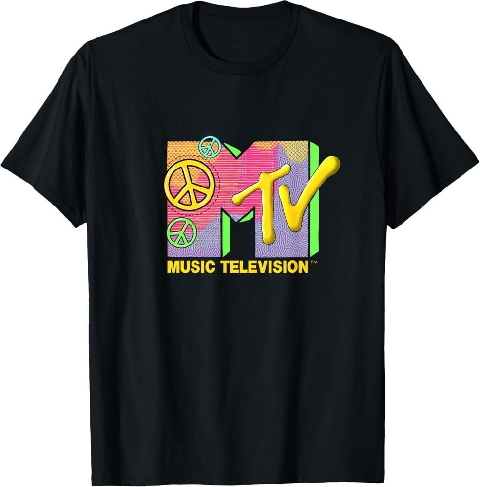 MTV - The official MTV Logo with peace love and happiness T-Shirt