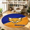 Round Rug Custom NameLeicester City Pattern Non Slip Carpet Home Floor Decor