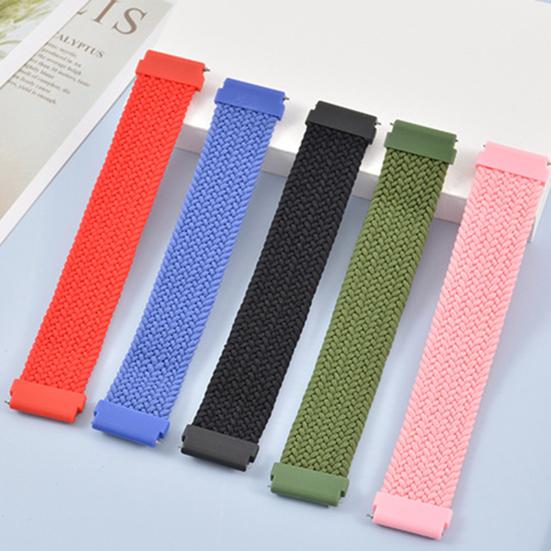 Плетеный нейлоновый ремешок 20 мм/22 мм, эластичный ремень, сменная петля для браслета Solo для Garmin