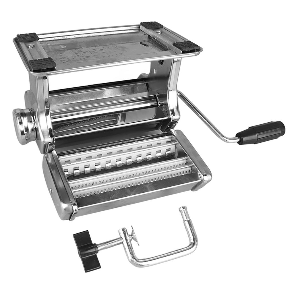 Hand Crank Noodle Machine Stainless Steel Dough Roller Pasta Maker 7 Thickness Settings 0.5?2.5mm