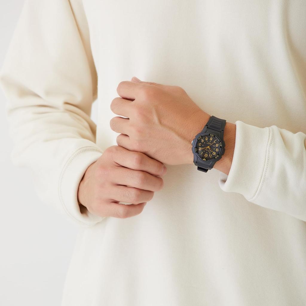 [CITIZEN Q&Q] Men's Analog Watch, Water-Resistant, Urethane Band, Model V31A-501VK, Black