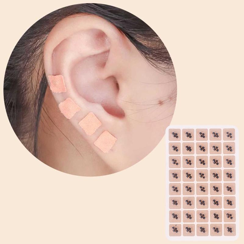 400 Пластырей Семена для ухода за ушами Акупунктура Ушные одноразовые наклейки Массажная терапия Игольчатый пластырь Аурикулярный Аурикулотерапия