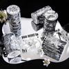 Красивый День Черно-Белая Садовая Серия Коллаж из Растений Лента - 6 Стилей для Ведения Дневника и Рисования
