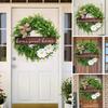 44cm Wreath Christmas Wall Decorations Small Fresh Nameplates Artificial Flowers Round Garland Door Hangers.