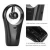 Mini Handheld Fan Portable 16x8.8x3.5cm USB Battery Noiseless Black