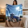 New Holland Print Flannel Blanket Cozy Warm Plush Throw Blanket For Bed Sofa Couch Indoor Household Use