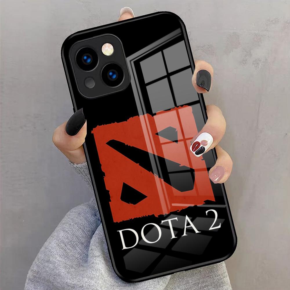 Чехол для телефона Dota 2 для iPhone 17 Pro Max 16 15 14 Pro Max 13 11 X Xs Xr 8 7Plus Стеклянная крышка