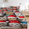 3Pcs Christmas Cats Collection Bedding Sets For All Sizes New 3D Printed Bed Cover Comforter Duvet Cover Pillowcase Bedroom Decoration