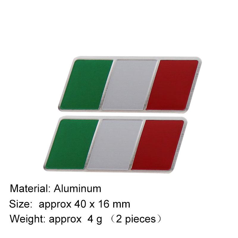 2 шт. Алюминиевый Франция Германия Италия Россия Флаг на крыло автомобиля Задняя наклейка Эмблема Значок Наклейка Аксессуары для украшения автомобиля