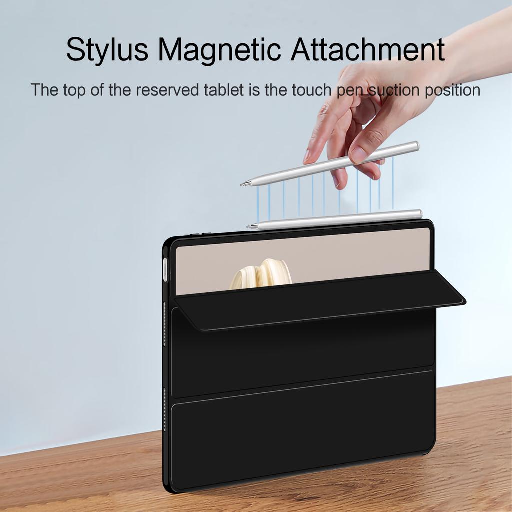 Для Huawei MatePad Pro 12.2 (2024) Чехол из искусственной кожи TPU с задней крышкой Trifold Stand Tablet Cover