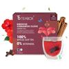 Teabox Hibiscus Cinnamon Clove Green Tea Bags 25 Pcs | 100% Natural Hibiscus, Cinnamon & Clove