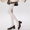 Хлопковые женские колготки Осень и Зима Белье Тонкие чулки Колготки Женские Ретро Ромб Японские Однотонные Плотные Колготки