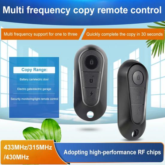 Универсальный пульт дистанционного управления 433 МГц для электровелосипеда, скутера, 3-кнопочный беспроводной ключ для копирования, клонирования для Tailg, быстрый и эффективный открыватель гаражных ворот