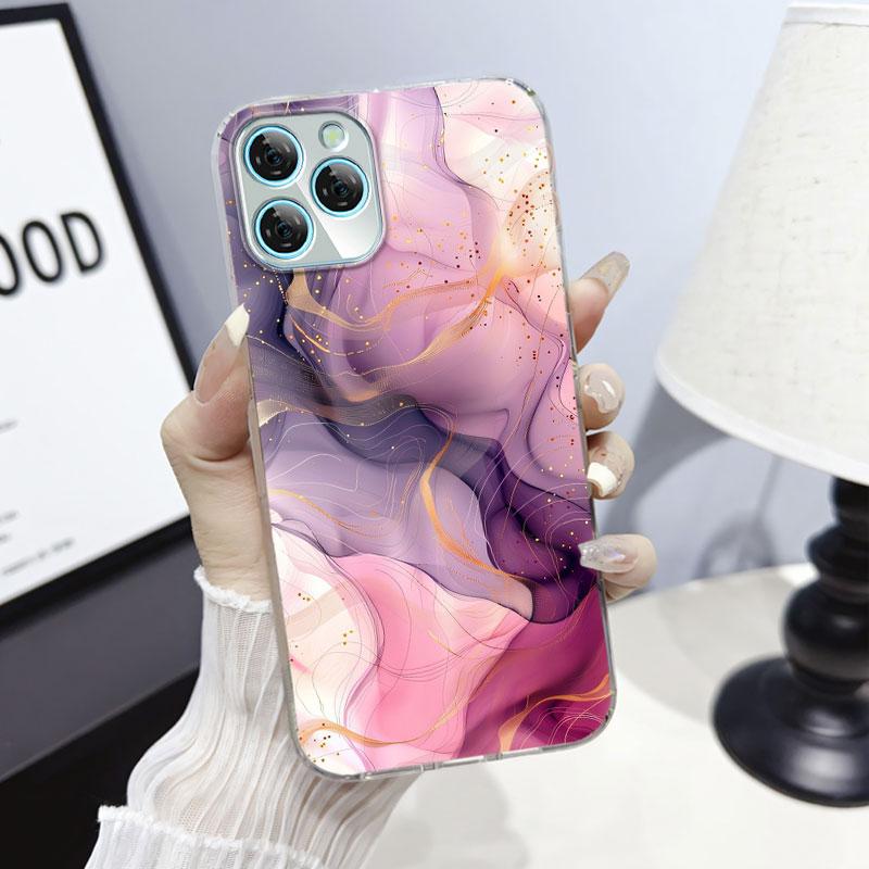 For Blackview A95 A100 A200 Pro A85 Case Protective Cover For Blackview A80S Marble Clear Soft Silicone Phone Case Cat Fundas