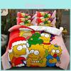 Мультяшный постельный комплект The Simpsons с реактивной печатью для современного домашнего декора