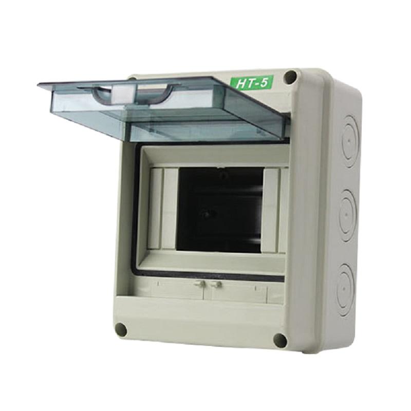 HT-5/8/12/15/18/24 Ways Outdoor Водонепроницаемая электрическая распределительная коробка Автоматический выключатель MCB Power Пластиковая распределительная коробка для проводов