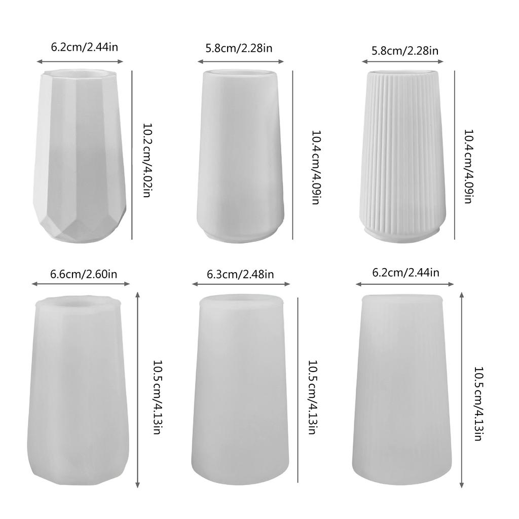 3 шт. полосатая ваза прочные силиконовые формы для цветочных горшков и держателя для кистей для макияжа товары для рукоделия украшение дома