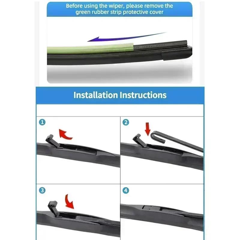 3x Передние и задние щетки стеклоочистителя для Jeep Cherokee KJ 2001 - 2007 2006 2005 2004 2003 2002 Liberty Sport Щетки для лобового стекла
