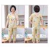 2 Pcs/Set Women Top And Pants Suit Summer Pajamas Set Flower Printing Cropped